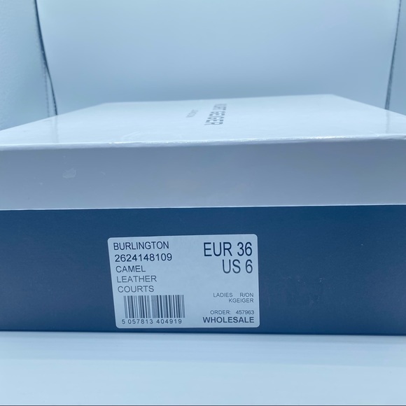 Kurt Geiger Women’s London Burlington Camel Leather Block Heels - Picture 6 of 9